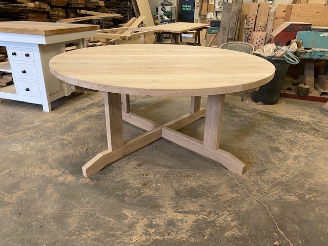 OAK ROUND DINING TABLE - MADE TO ORDER - APPROX 6-8 WEEKS - Winkleigh ...