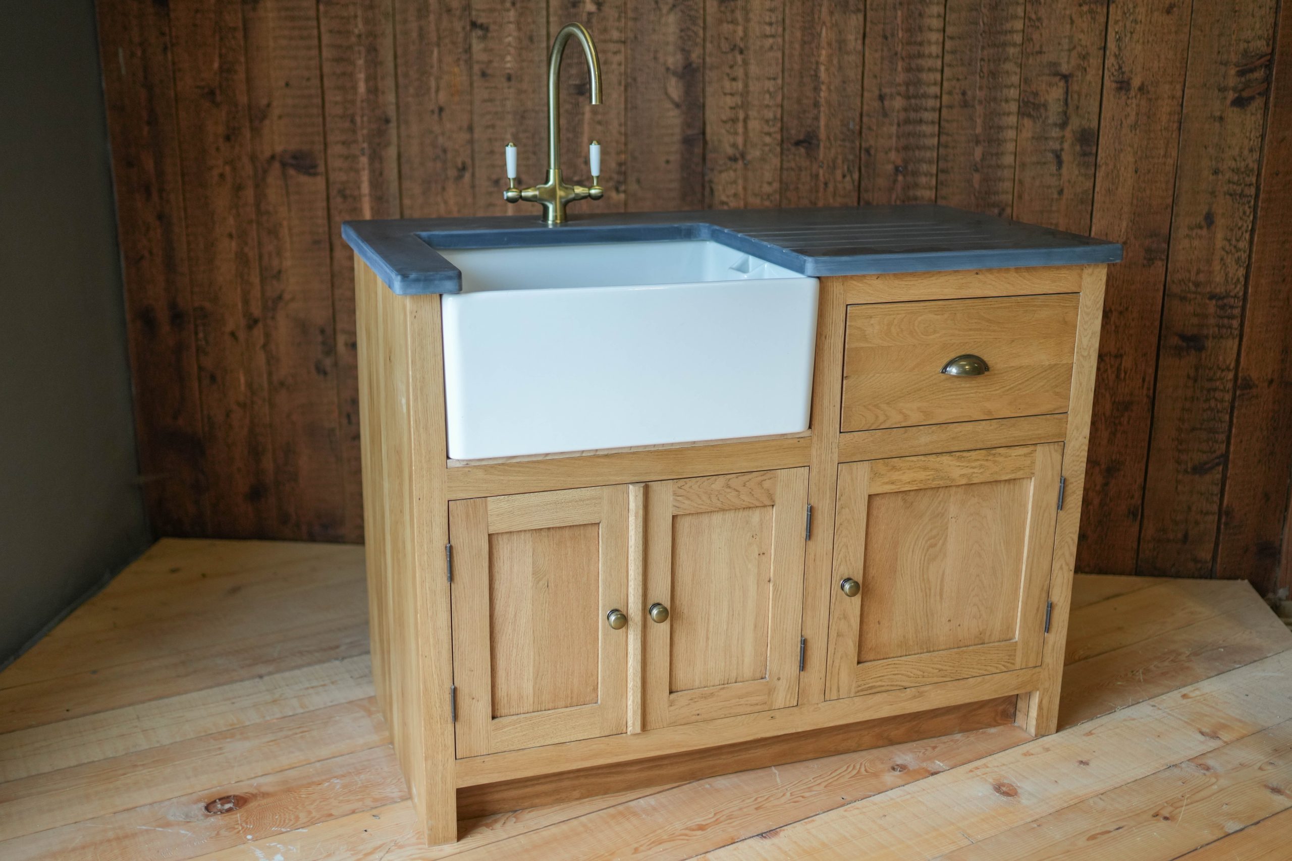 BELFAST SINK UNIT - Solid Oak - Winkleigh Timber Devon | Quality, Hand ...