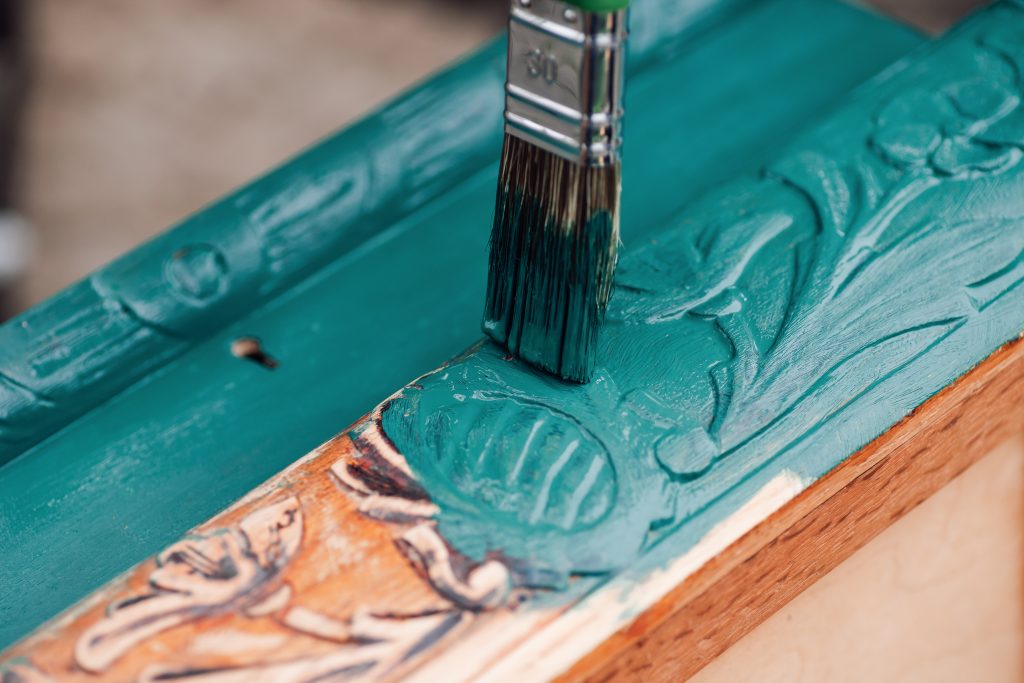 Painting wooden furniture